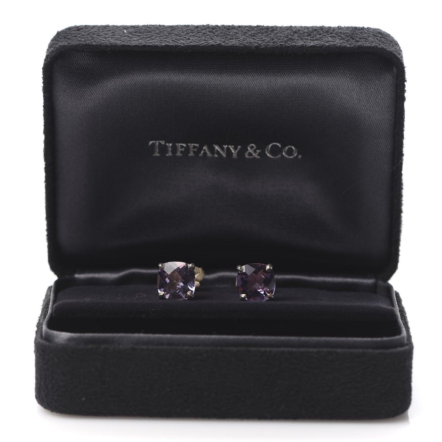 Sterling Silver Amethyst Sparklers Stud Earrings