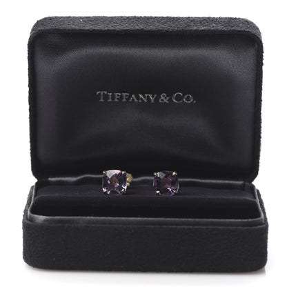 Tiffany Sterling Silver Amethyst Sparklers Stud Earrings 5 of 5