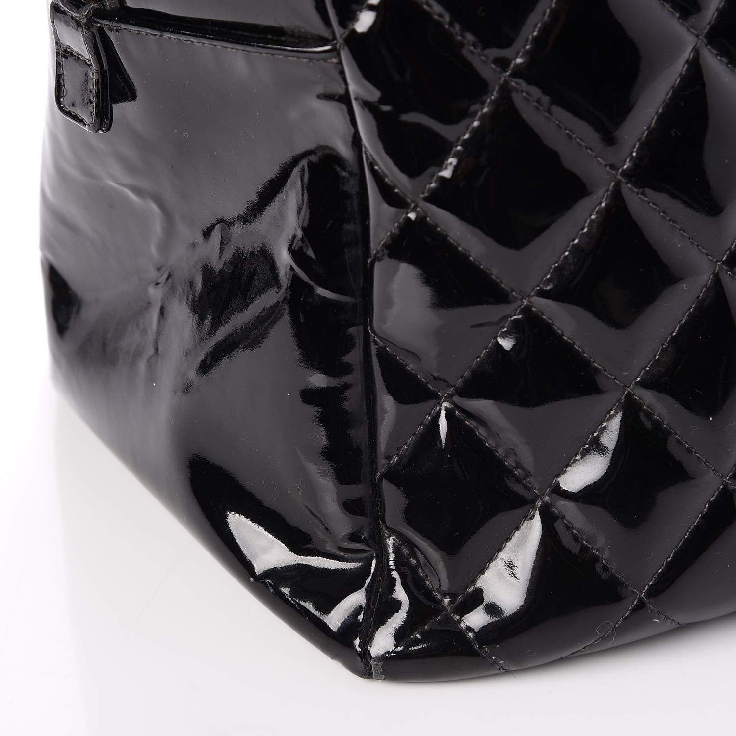 Chanel Patent Quilted Petit Timeless Tote PTT Black 10 of 13