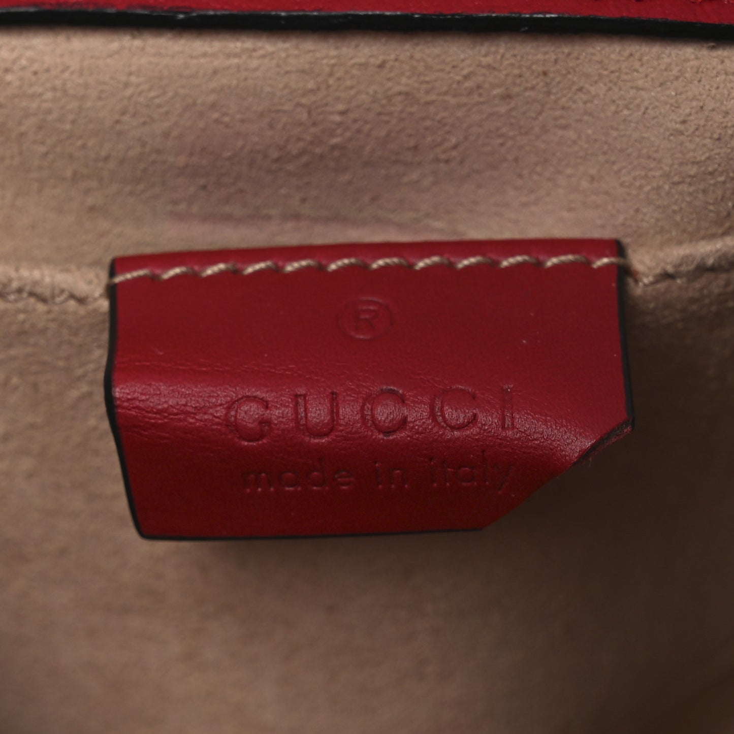 Guccissima Small Padlock Shoulder Bag Hibiscus Red