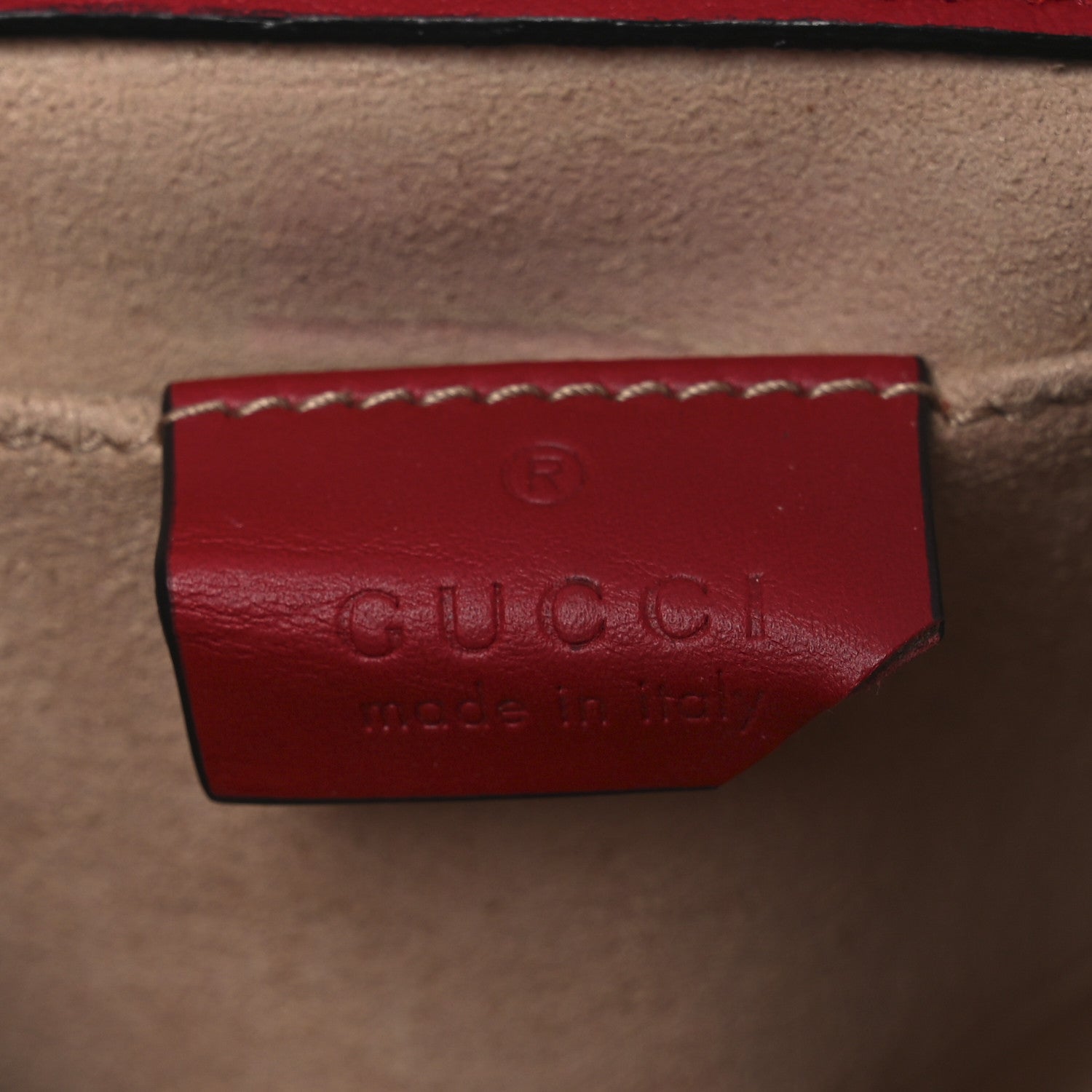 Gucci Guccissima Small Padlock Shoulder Bag Hibiscus Red 6 of 17