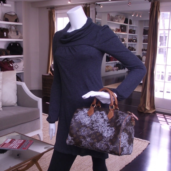 Monogram Dentelle Speedy 30 Silver