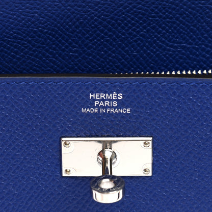 Hermes Epsom Kelly Longue Wallet Bleu Electrique 5 of 6