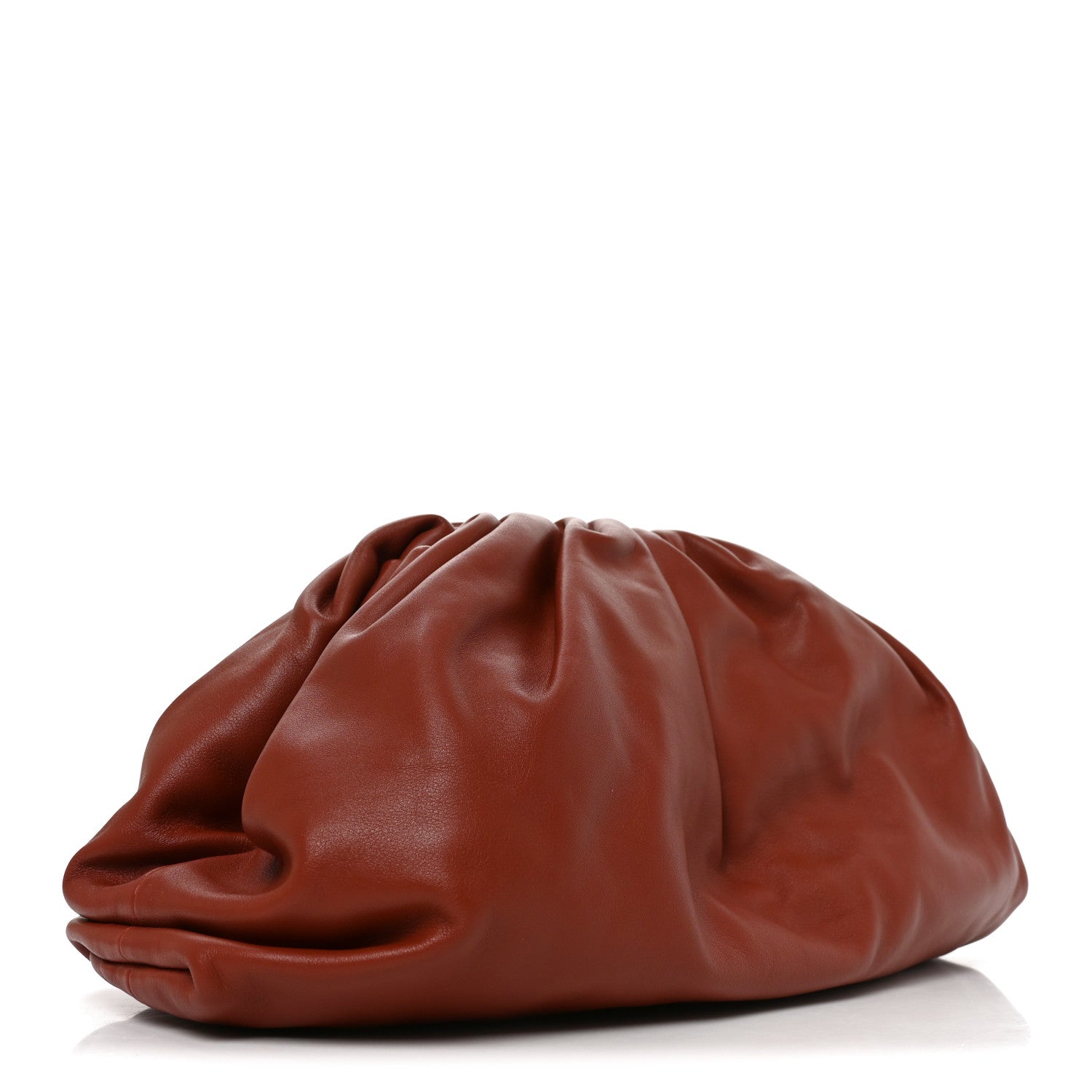Bottega Veneta Smooth Butter Calf The Pouch Oversized Clutch Rust 3 of 10