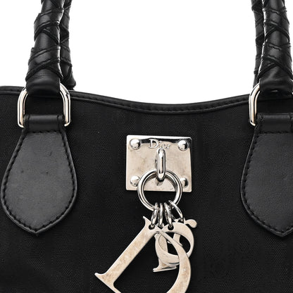Christian Dior Nylon Monogram Small Lovely Tote Black 8 of 10