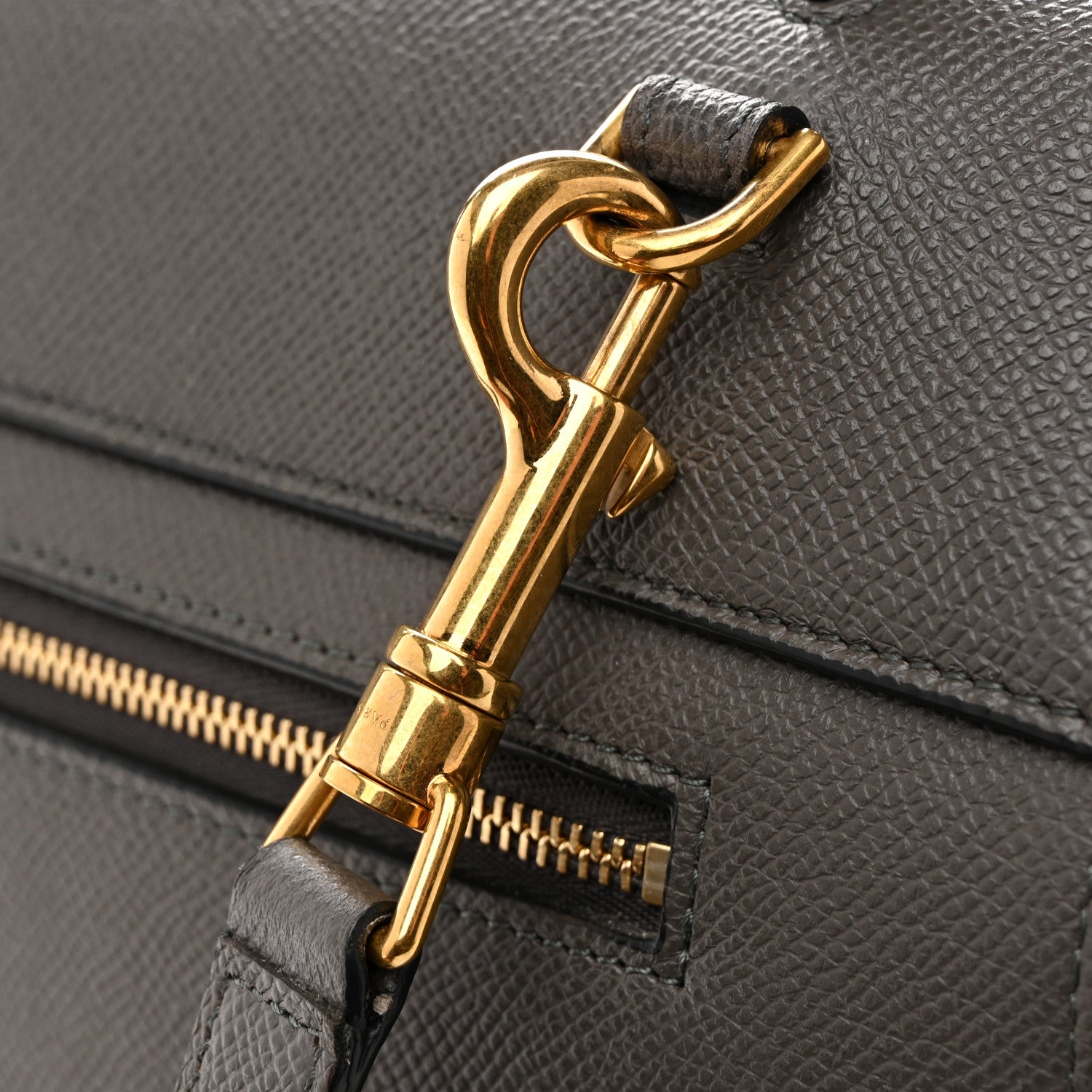 Celine Grained Calfskin Mini Belt Bag Grey 14 of 14
