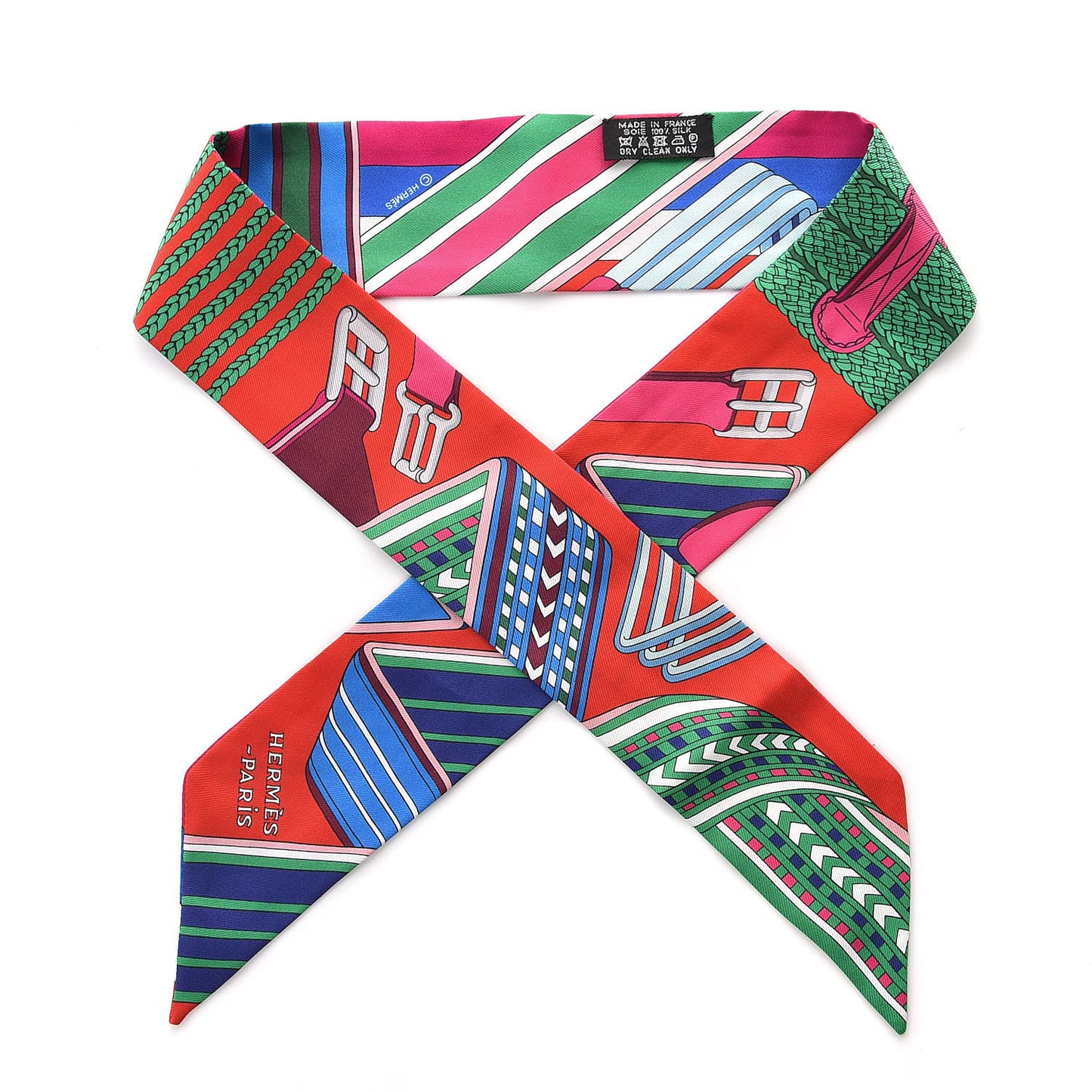 Silk Sangles En Zigzag Twilly