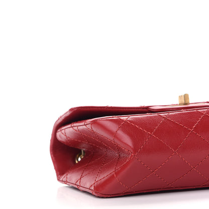 Chanel Aged Calfskin Quilted 2.55 Reissue Mini Flap Red 8 of 9
