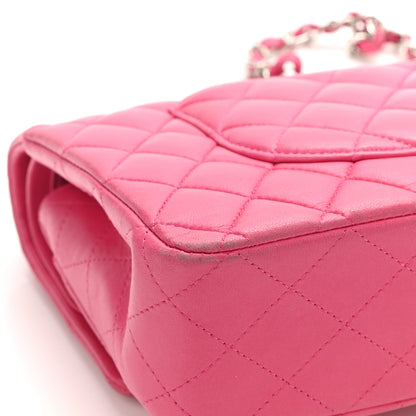 Chanel Lambskin Quilted Medium Double Flap Pink 6 of 17