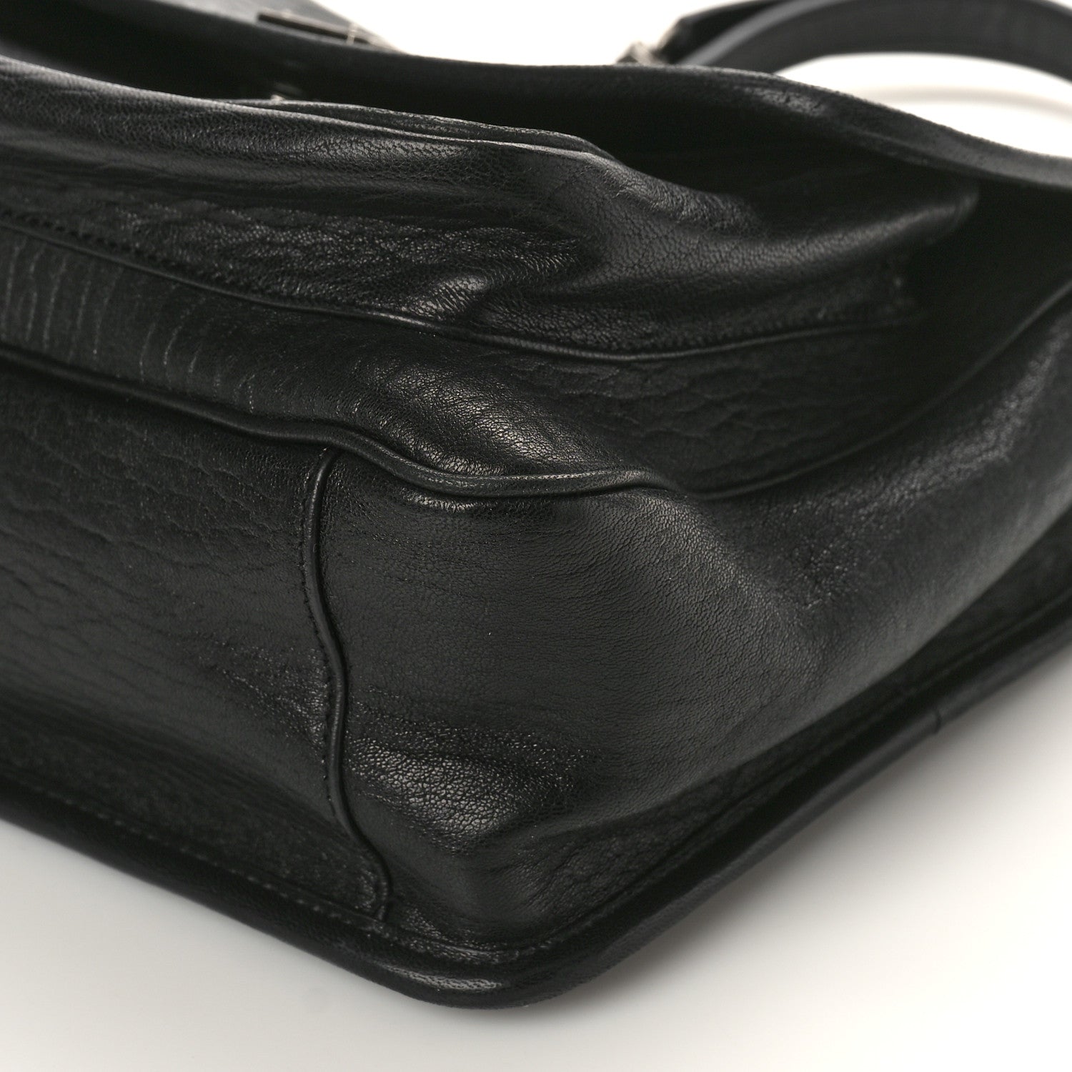 Saint Laurent Grained Lambskin Monogram Medium Niki Chain Satchel Black 8 of 8