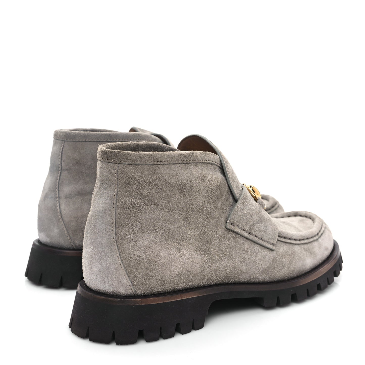 Suede Horsebit Ankle Boots 38.5 New Fango