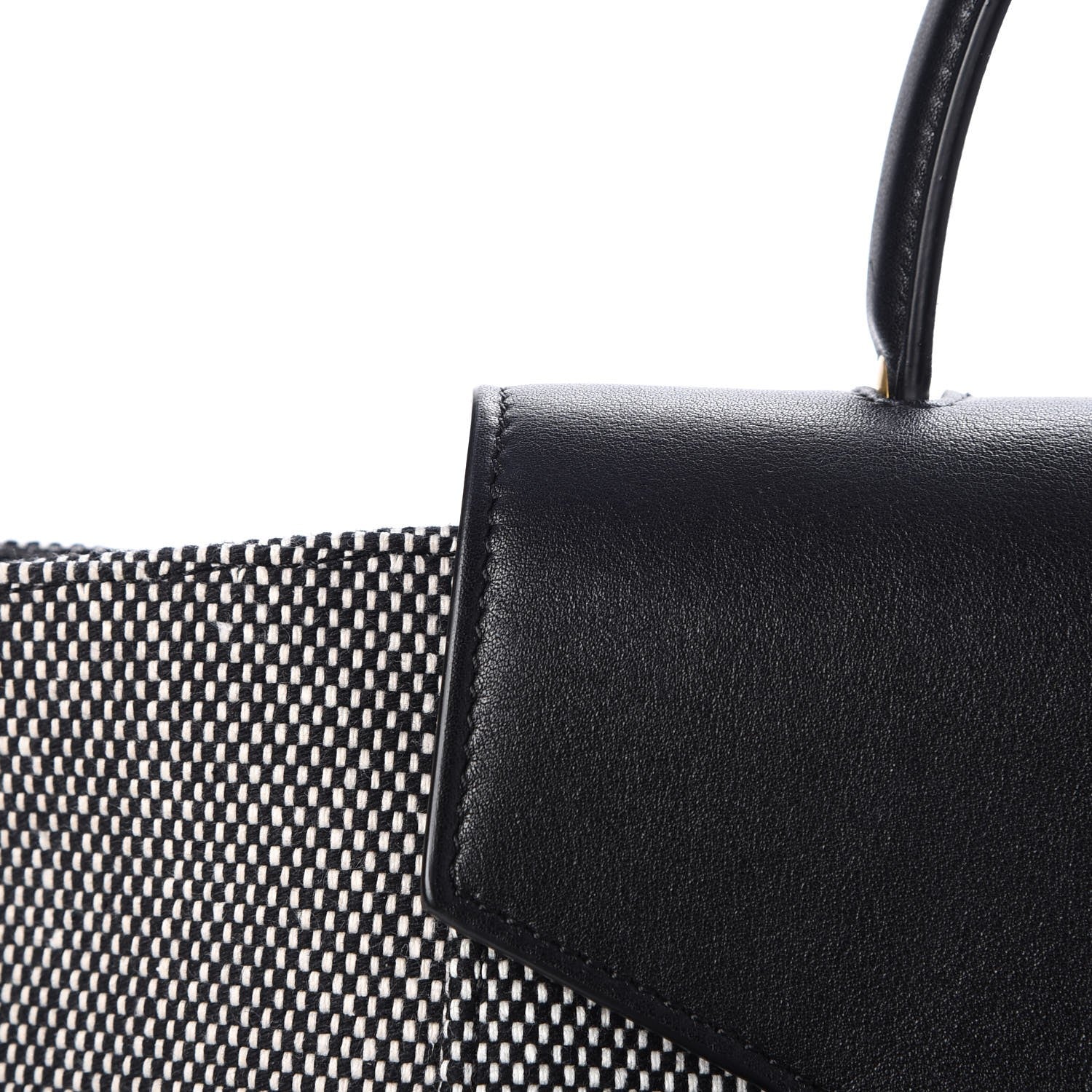 Celine Cotton Canvas Calfskin Mini Belt Bag Black 8 of 12