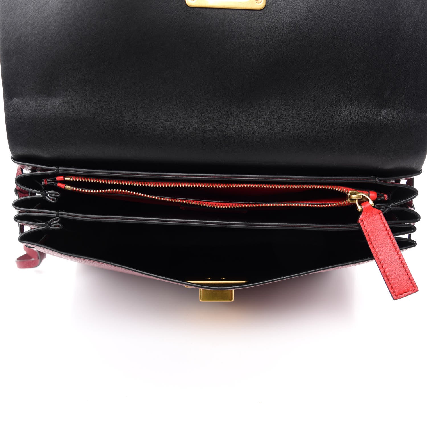 Valentino Garavani Smooth Calfskin Medium Vring Shoulder Bag Rouge Pur Cerise 5 of 10