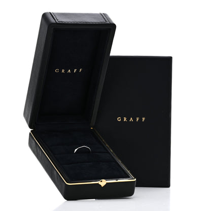 Graff 18K White Gold 2.3mm Laurence Graff Signature Wedding Band Ring 45 3.5 5 of 5