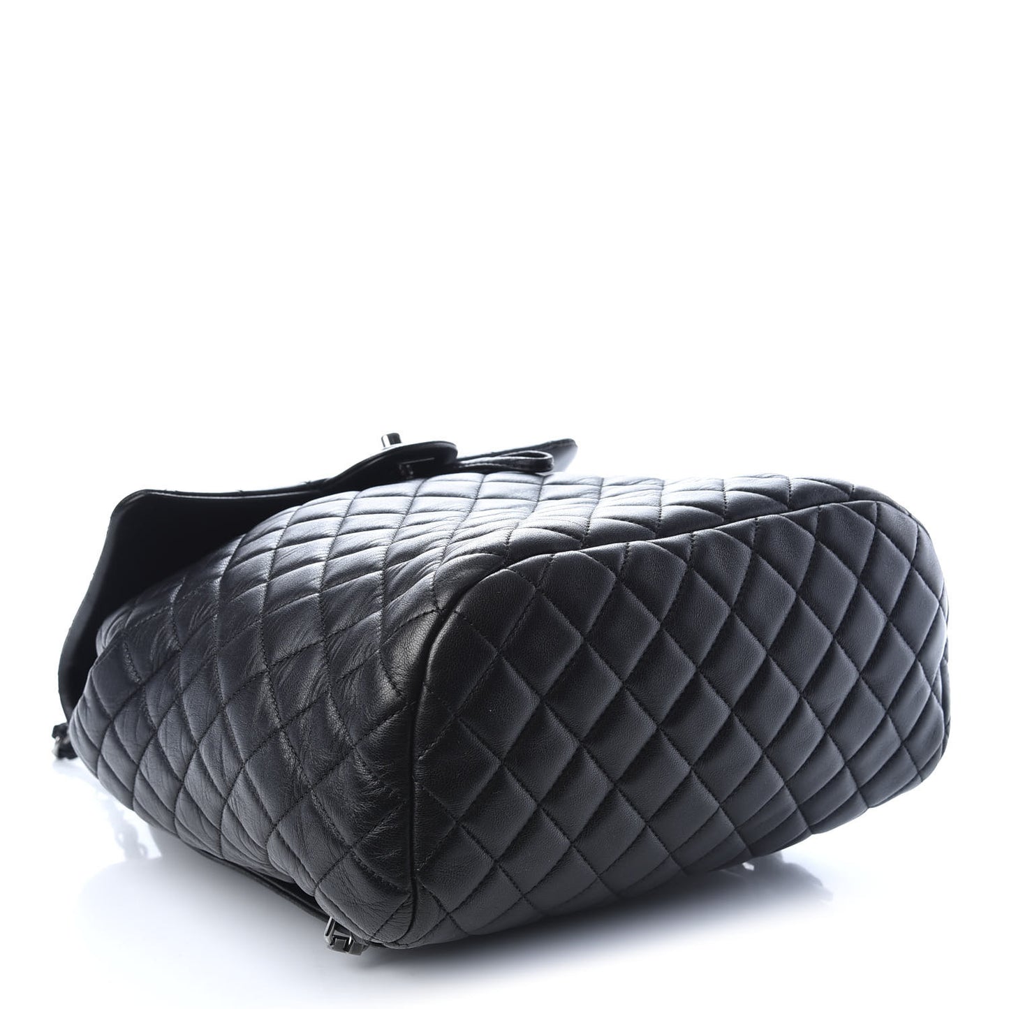 Lambskin Quilted Large Urban Spirit Backpack Black