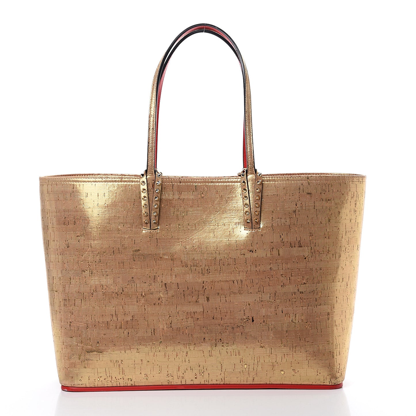 Calfskin Liege Pepite Cork Spikes East West Cabata Tote Snow