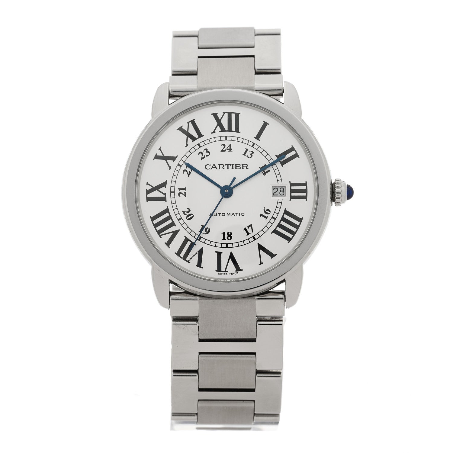 Cartier Stainless Steel 42mm Ronde Solo Automatic Watch 1 of 4