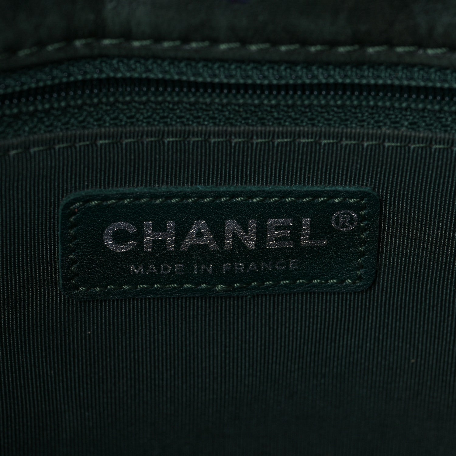 Chanel Iridescent Calfskin Chevron Quilted Surpique Tote Black 6 of 11