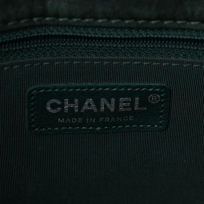 Chanel Iridescent Calfskin Chevron Quilted Surpique Tote Black 6 of 11