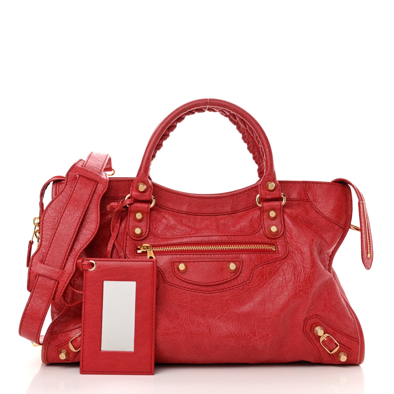 Balenciaga Agneau Giant 12 Gold Hardware City Rouge Cardinal 3 of 11
