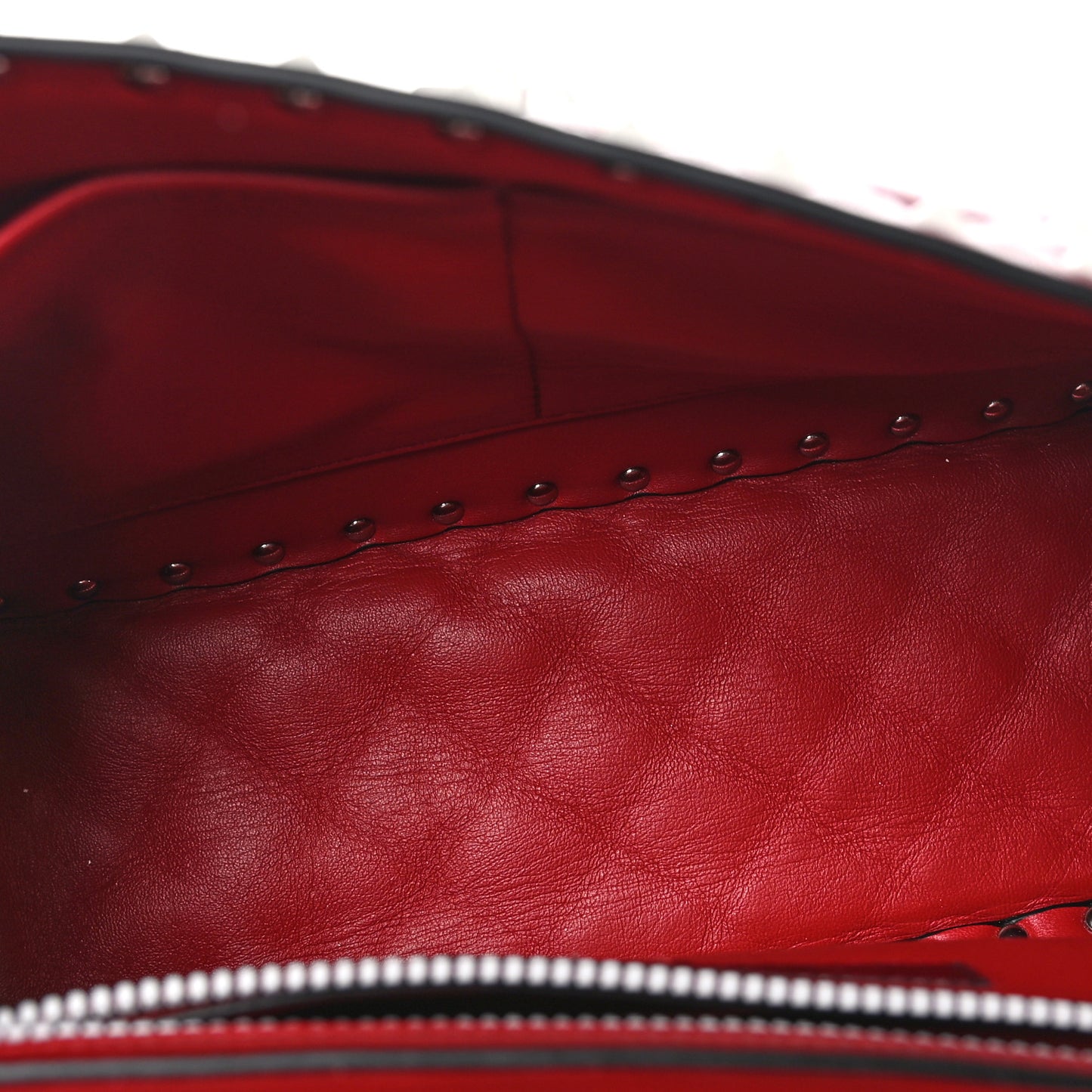 Nappa Large Free Rockstud Spike Shoulder Bag Rosso Valentino