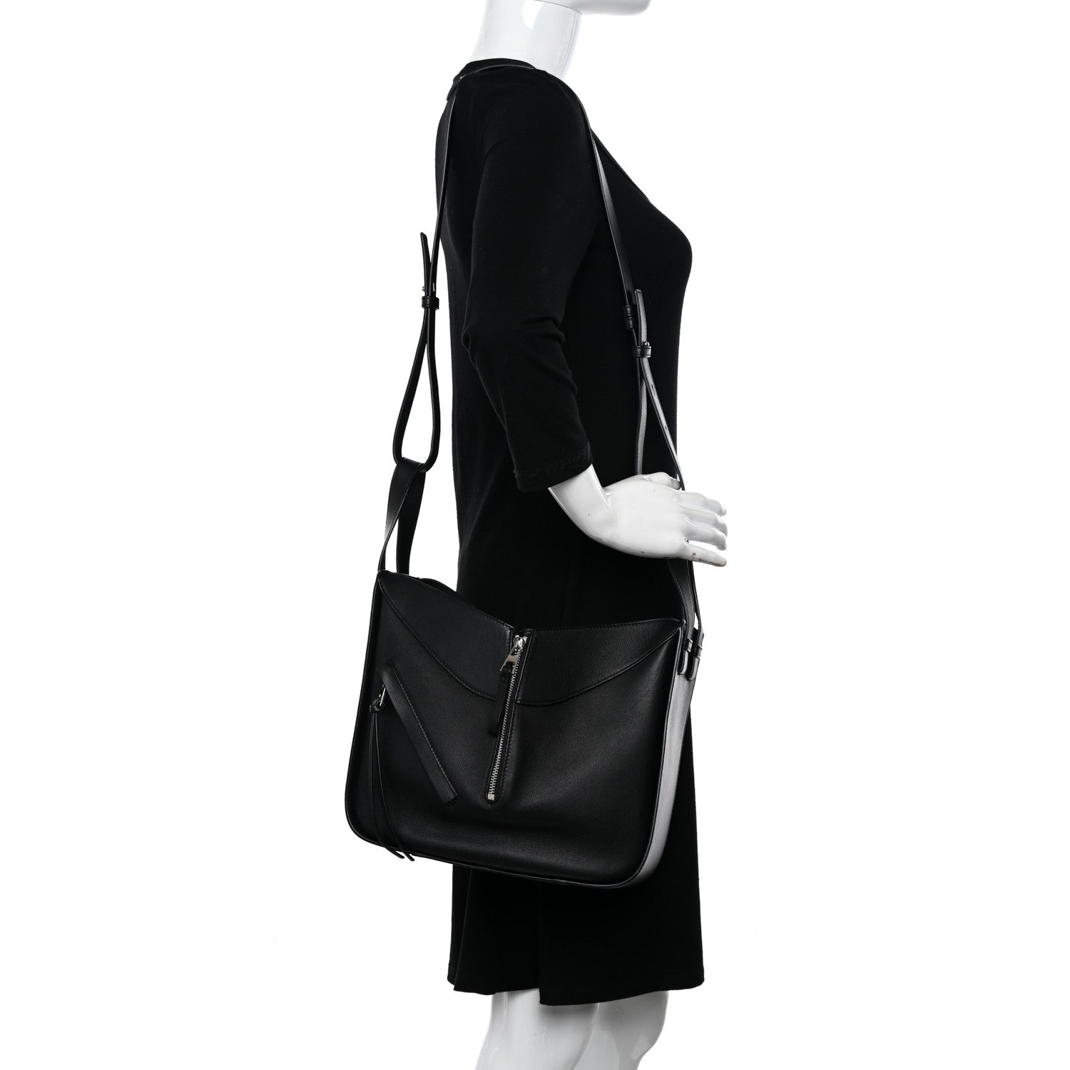 Loewe Calfskin Small Hammock Shoulder Bag Black 2 of 10