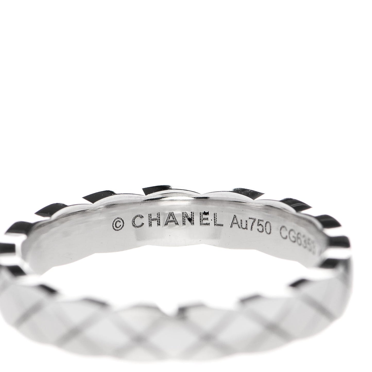 18K White Gold Mini Coco Crush Ring 49 5