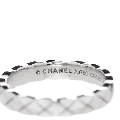 Chanel 18K White Gold Mini Coco Crush Ring 49 5 4 of 6