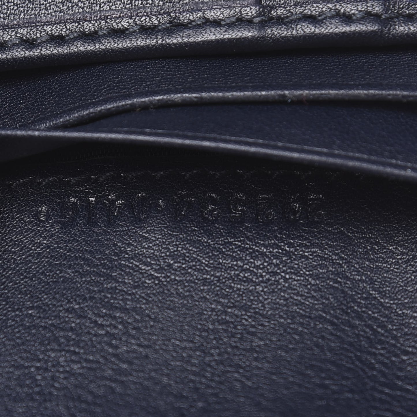 Microguccissima Bi-Fold Wallet Navy Blue