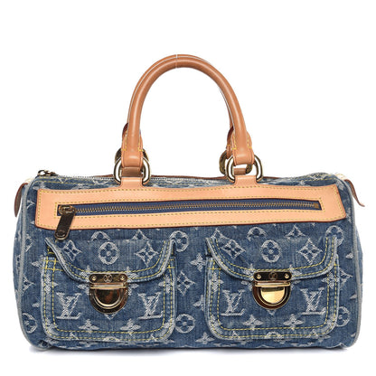 Louis Vuitton Monogram Denim Neo Speedy Blue 1 of 8