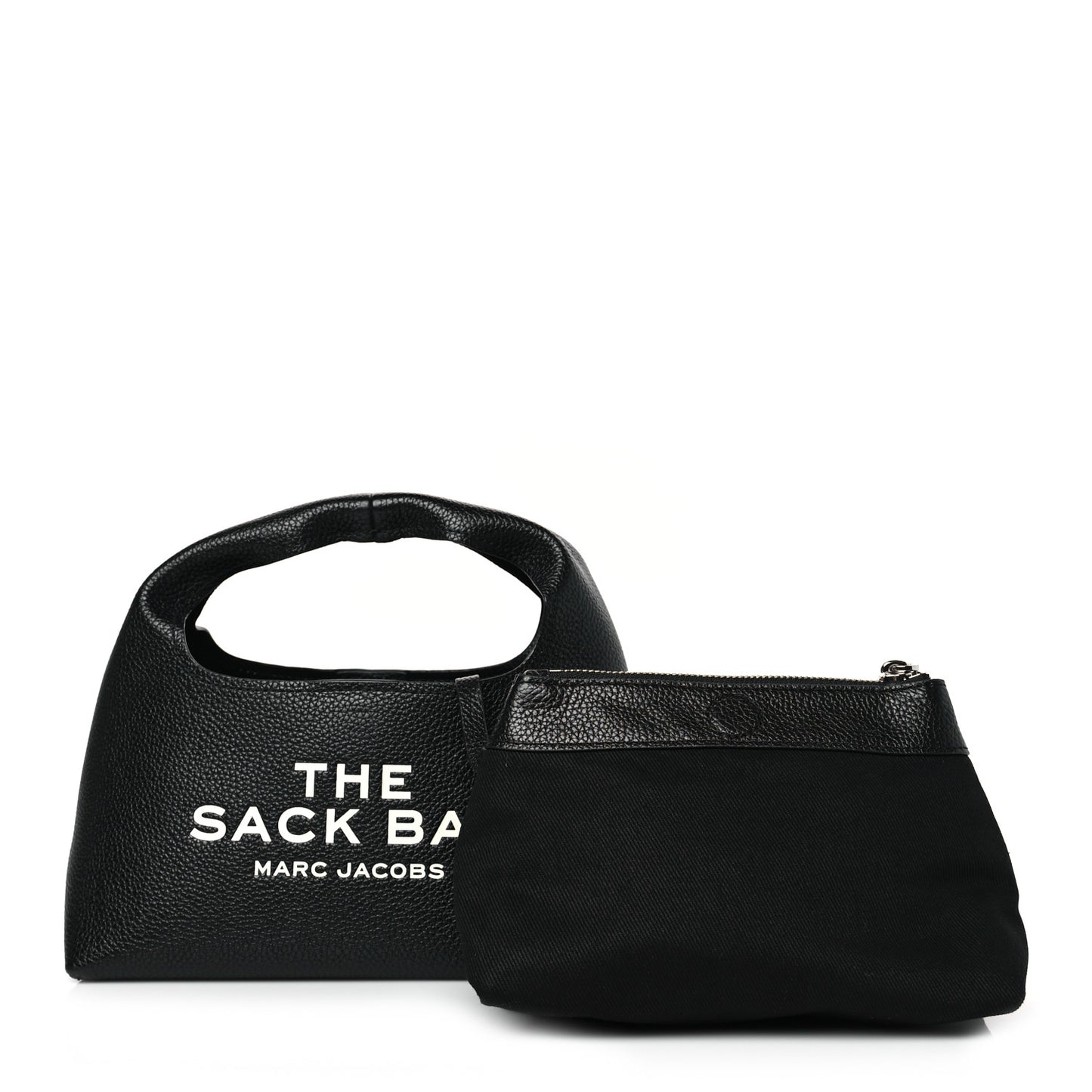 Grained Calfskin Mini The Sack Bag Black