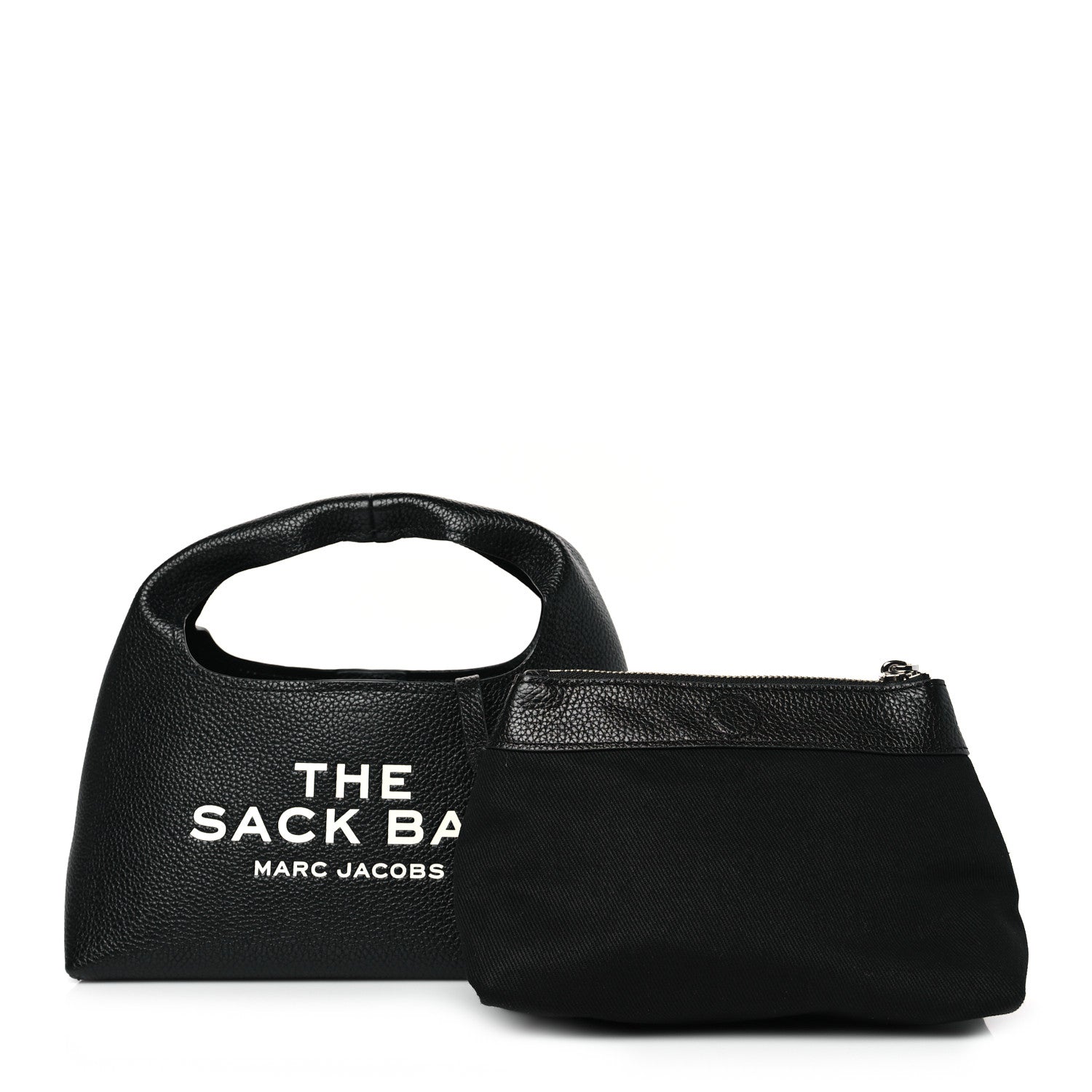 Marc Jacobs Grained Calfskin Mini The Sack Bag Black 1 of 9
