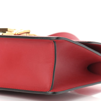 Gucci Calfskin Small Sylvie Shoulder Bag Hibiscus Red 10 of 13