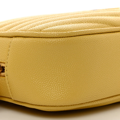 Saint Laurent Grain De Poudre Matelasse Monogram Mini Lou Camera Bag Light Chartreuse 8 of 11