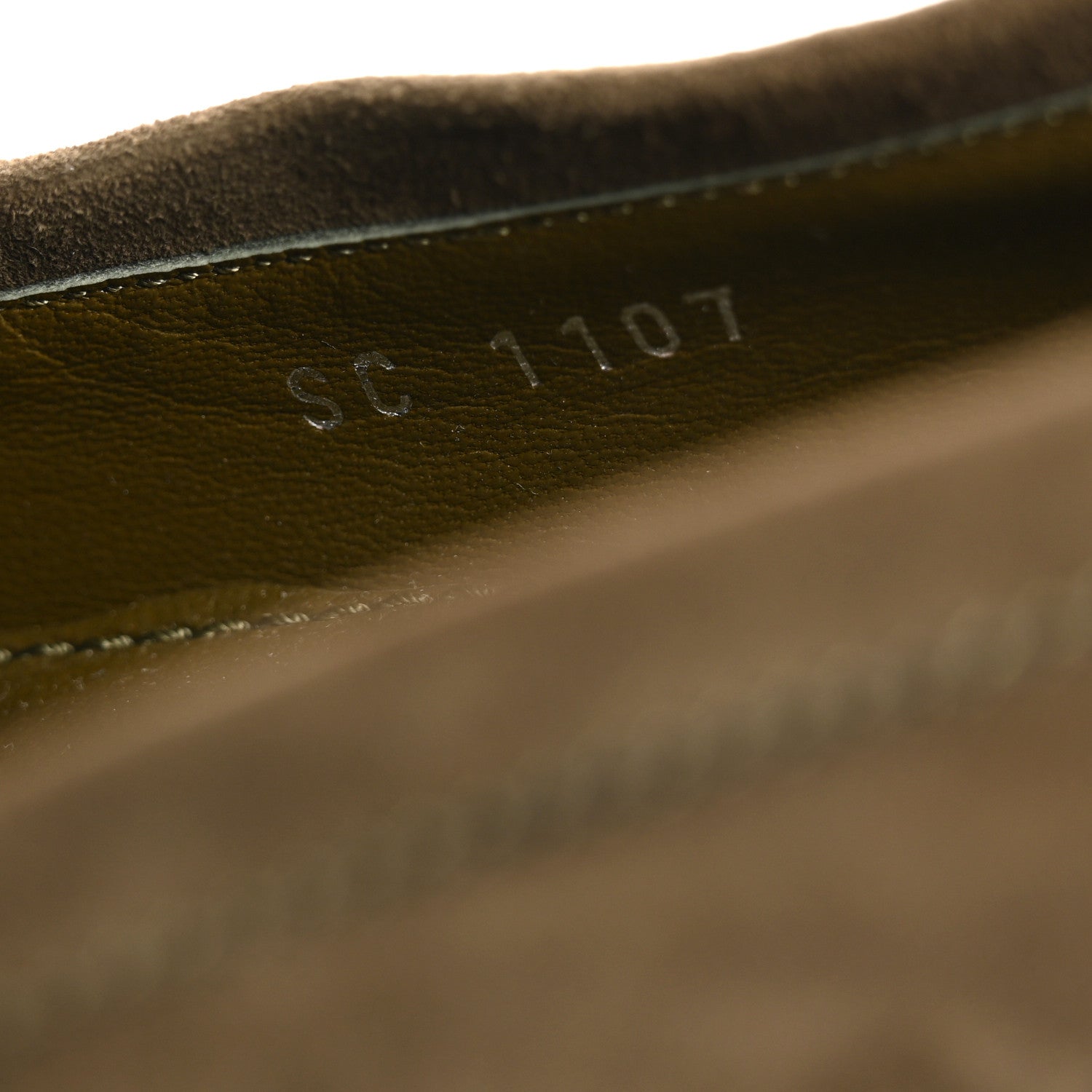 Louis Vuitton Suede Upper Case Flat Loafers 40 Green 9 of 9