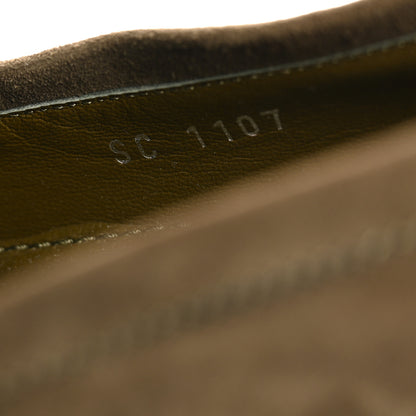Louis Vuitton Suede Upper Case Flat Loafers 40 Green 9 of 9