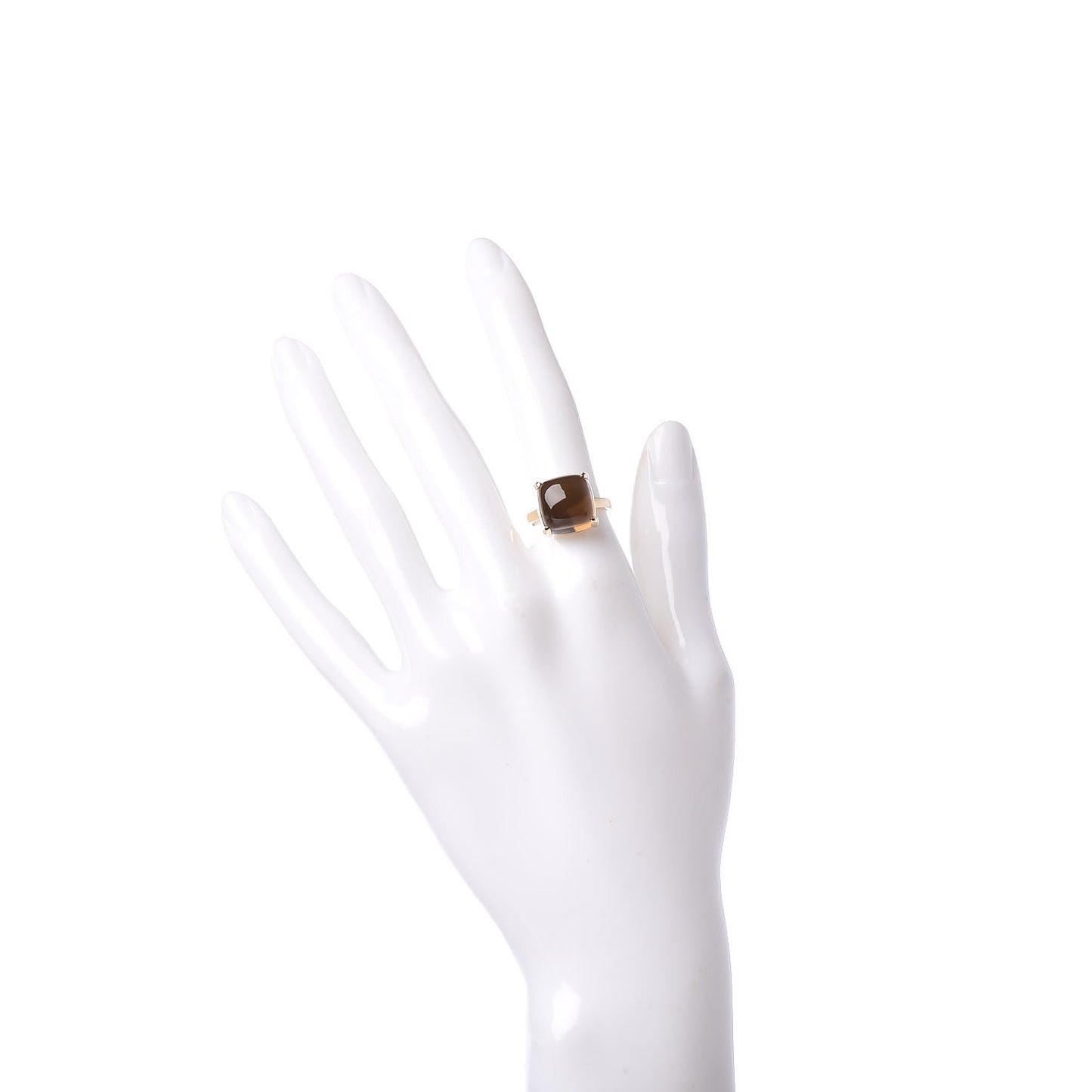 18K Yellow Gold Citrine 12mm Paloma Picasso Sugar Stacks Ring 50 5.5