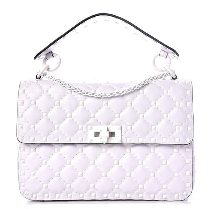 Valentino Garavani Lambskin Medium Free Rockstud Spike Shoulder Bag Optic White 1 of 6