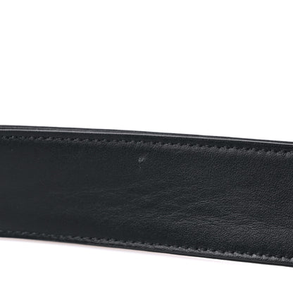 Fendi Glazed Fabric Vitello Century FF 1974 Belt 105 42 Mogano Panna Black 4 of 6
