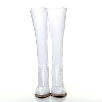 Fendi Glossy Neoprene FFrame Boots 36 White 2 of 11