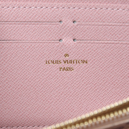 Louis Vuitton Damier Azur Clemence Wallet Rose Ballerine 6 of 7