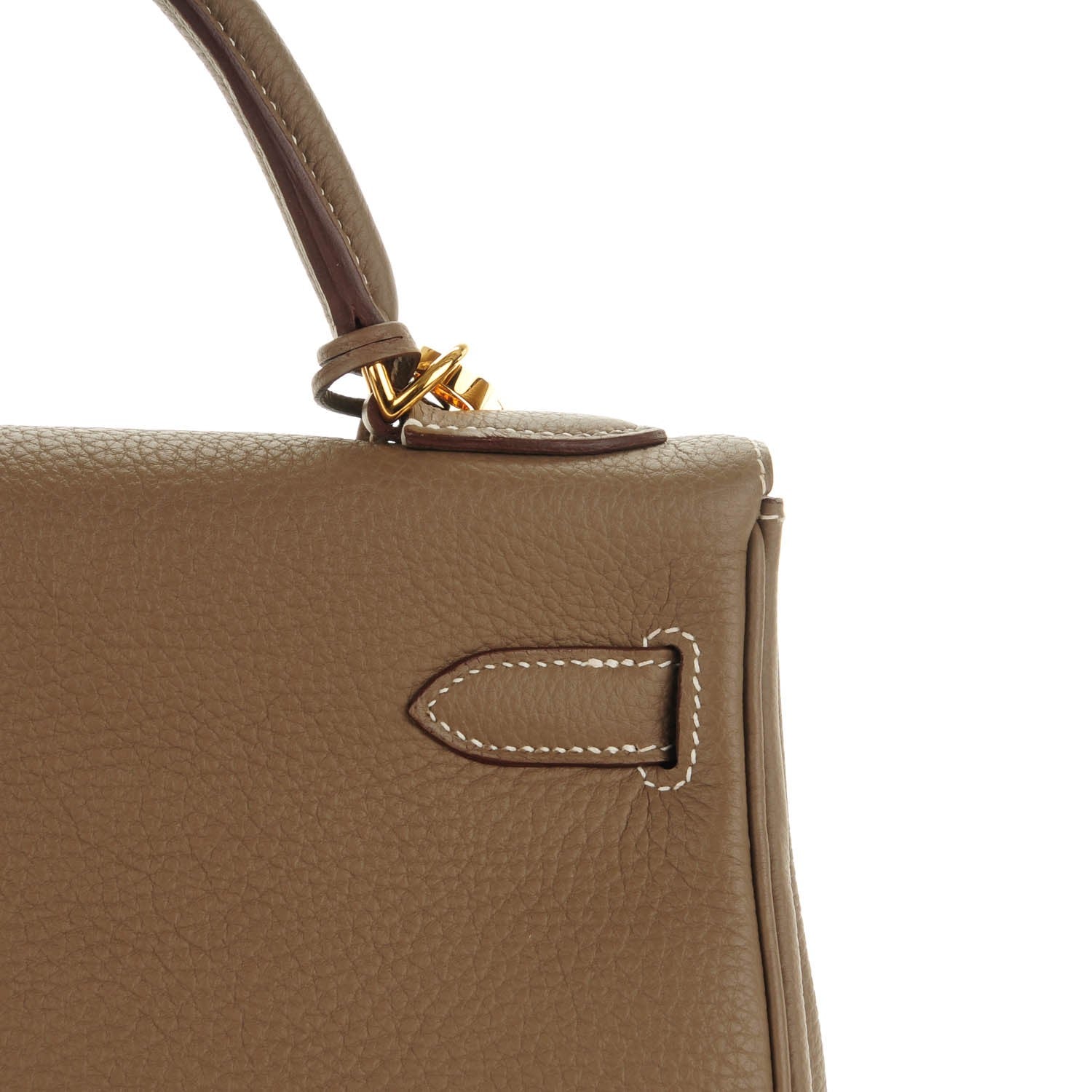 Hermes Togo Kelly Retourne 32 Etoupe 6 of 22