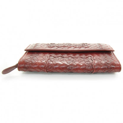 Bottega Veneta Nappa Intrecciato Continental Wallet Red 4 of 8