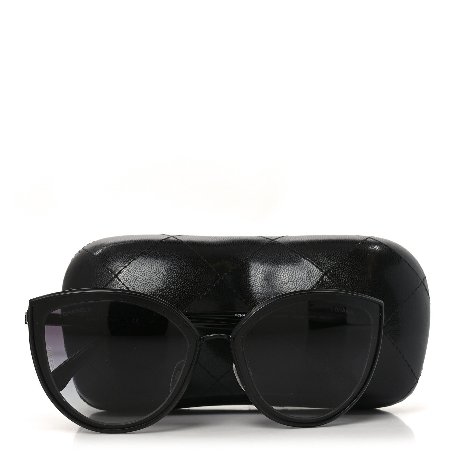 Chanel Metal Cat Eye Sunglasses 4222 Black 7 of 7