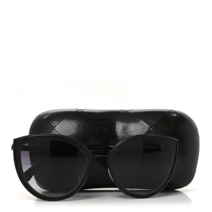 Chanel Metal Cat Eye Sunglasses 4222 Black 7 of 7