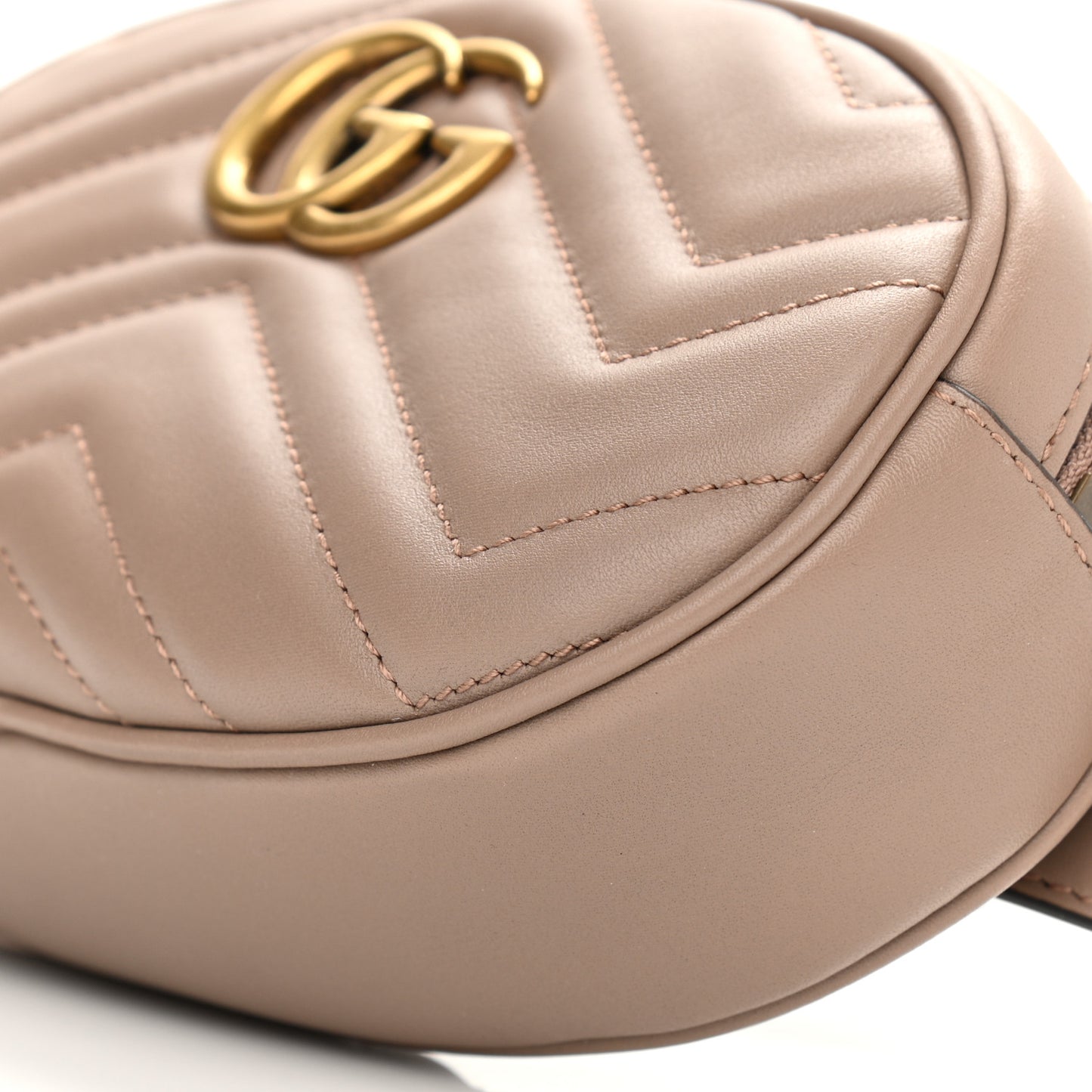 Calfskin Matelasse GG Marmont Belt Bag 85 34 Porcelain Rose