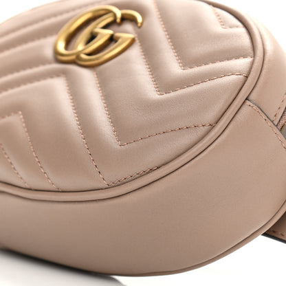 Gucci Calfskin Matelasse GG Marmont Belt Bag 85 34 Porcelain Rose 10 of 10