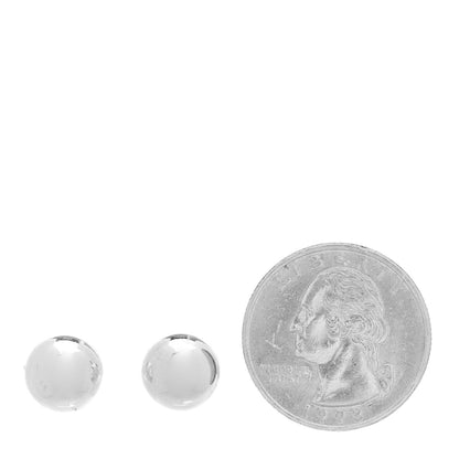 Tiffany Sterling Silver 10mm HardWear Ball Earrings 2 of 4