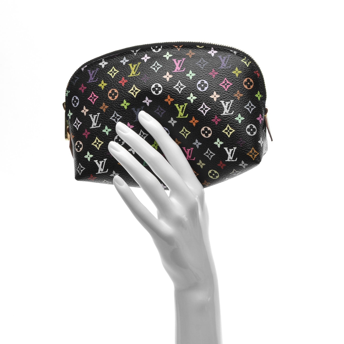 Monogram Multicolor Cosmetic Pouch Black Grenade