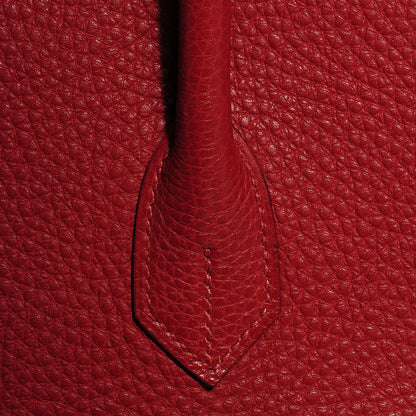Hermes Togo Birkin 35 Rouge H and Ebene 17 of 24